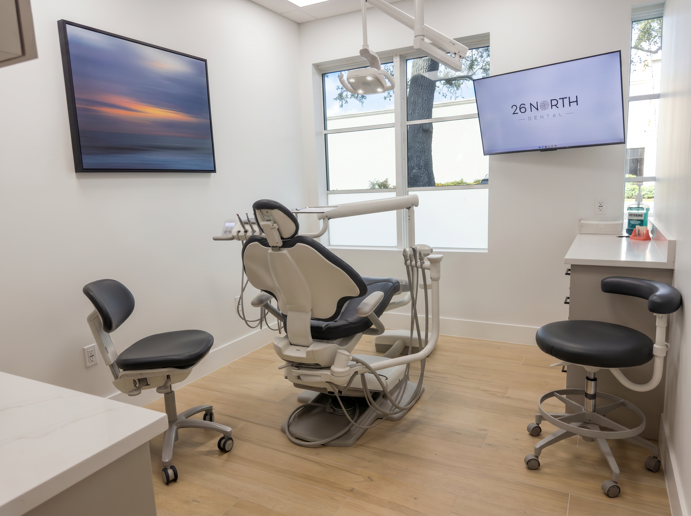 Welcoming office space at 26 North Dental